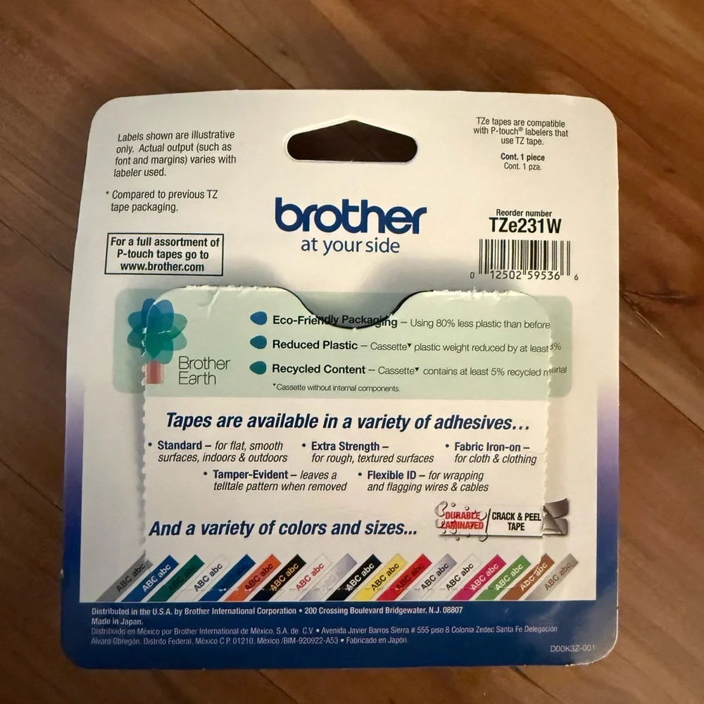 Brother P-touch TZe231 Laminated, 1/2